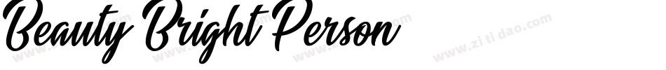 Beauty Bright Person字体转换